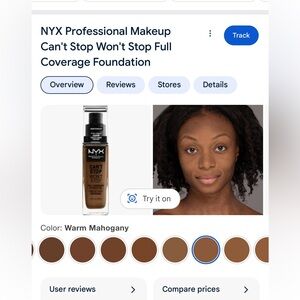 NYX ( Warm mahogany) NEW